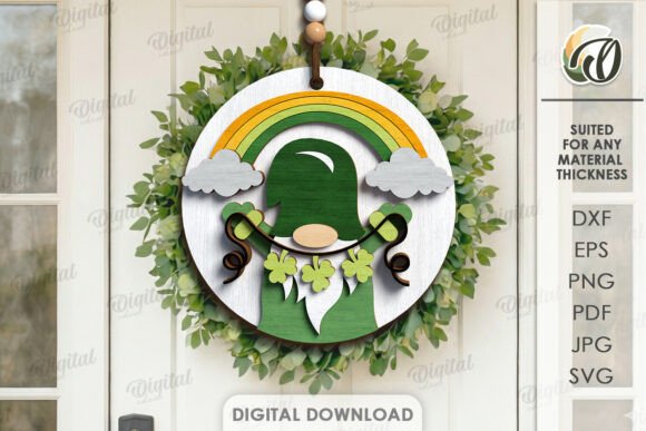 Celebrate with Precision: Your Guide to the St Patricks Day Round Sign Laser Cut Digital File