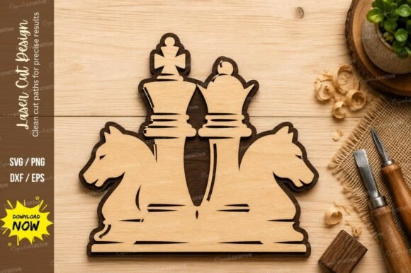 Chess Horse Strategy Laser Cut SVG Guide