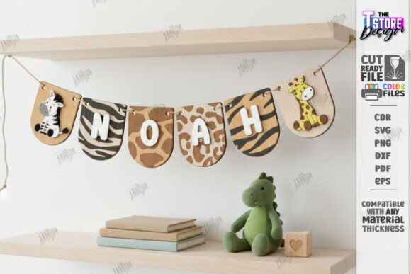 Crafting Personalized Baby Name Banners with Laser Cut SVGs