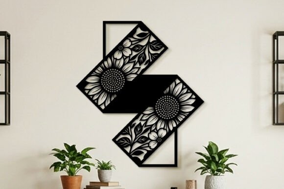 Elevating Interior Spaces with Precision Laser Cut Floral Wall Art Panel SVG Designs