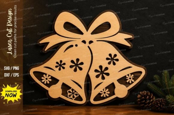 Evaluating the Christmas Bells Laser Cut SVG Design for Holiday Projects