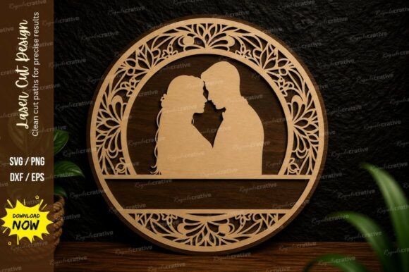 Evaluating the Romantic Couple Frame Laser Cut SVG for DIY Projects
