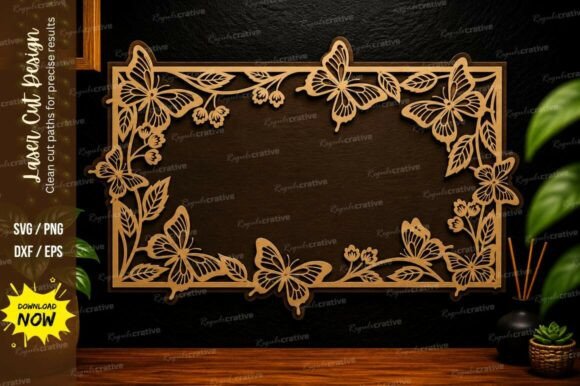 Mastering Precision: A Guide to the Butterfly Rectangle Frame Laser Cut SVG for Modern Fabrication