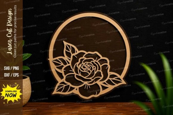 Mastering Precision: A Guide to the Rose Circle Floral Frame SVG Laser Cut