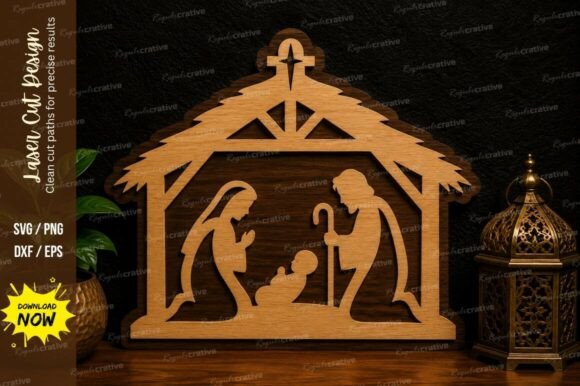 Practical Evaluation of the Nativity Scene Ornament Laser Cut SVG Set