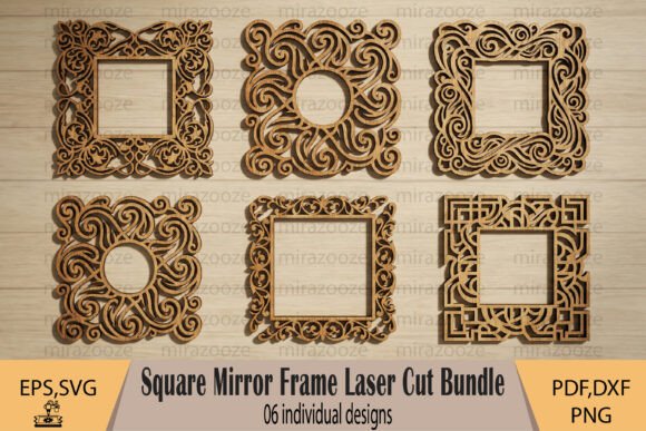 Square Mirror Frame Laser Cut Bundle: Design Guide