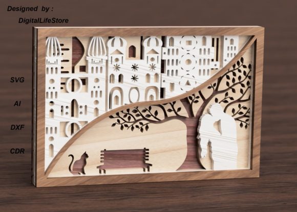 Strategic Implementation of Multilayered Love and City Cut Files for Brand and Spatial Design