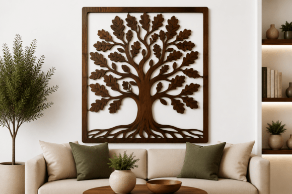 Transforming Spaces with Precision: The Rise of Tree Wall Decor SVG Laser Cut Files