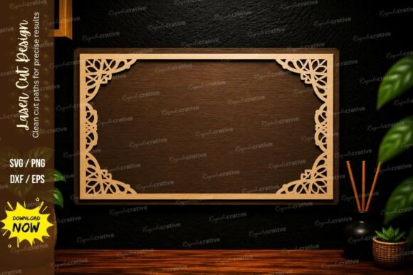 Unlocking Creative Potential with an Elegant Rectangle Border Laser Cut SVG