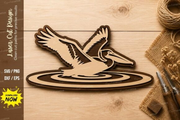 Unlocking Creative Potential with the Flying Pelican Laser Cut SVG Design