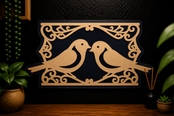Unlocking Creativity with the Love Birds Frame Laser Cut SVG Design